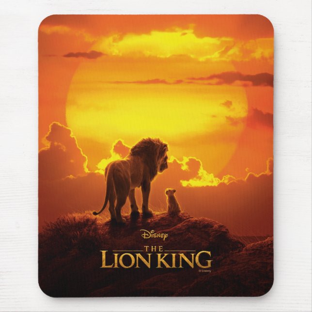 Tapis De Souris Lion King | Mufasa & Simba au coucher du soleil (Devant)