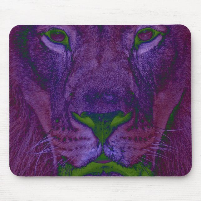 Tapis De Souris Lion Mousepad Abstrait (Devant)