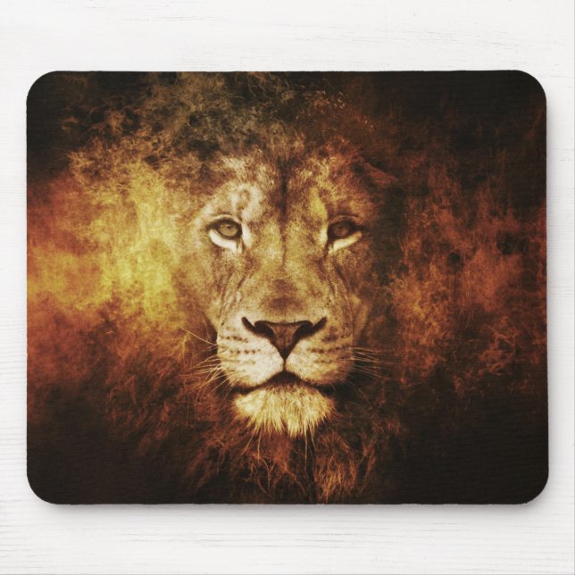 Tapis De Souris Lion of Judah - Haile Selassie Rastafari Mouse Pad (Devant)