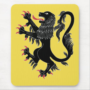 Tapis De Souris Lion Rampant Sable