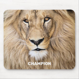 Tapis De Souris Lion sauvage personnalisé