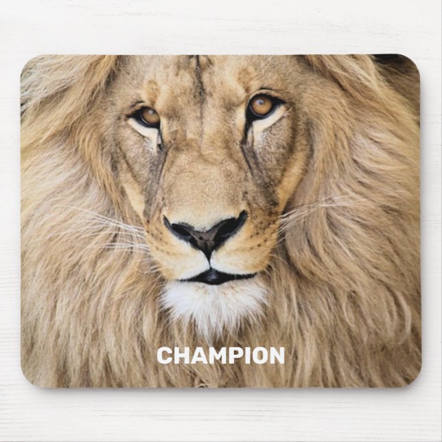 Tapis De Souris Lion sauvage personnalisé (Devant)