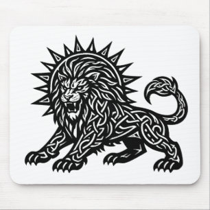 Tapis De Souris Lion Zodiaque Soleil‑Crinière Lion   BurnsInHell