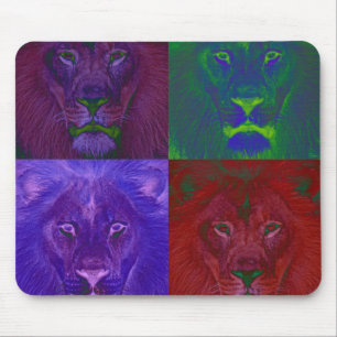 Tapis De Souris Lions Abstraits Mousepad