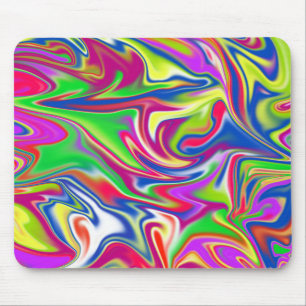 Tapis De Souris Liquide de bonbons marbrés,_