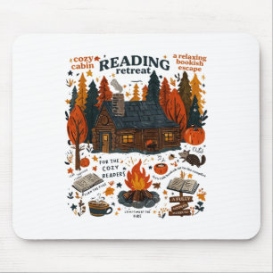 Tapis De Souris Lire Retraite Ghost Lire plus Livres Drôle Hallow