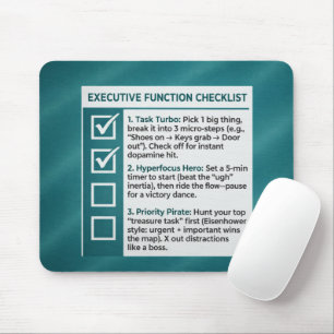 Tapis De Souris Liste de contrôle de productivité et de fonction e
