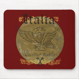Tapis De Souris L'Italie rouge italienne certifiée Mousepad
