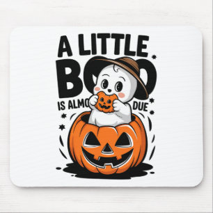 Tapis De Souris Little Boo Est Presque Dû Mignonne Grossesse Hallo