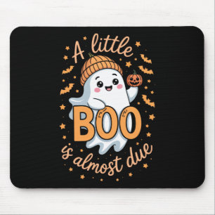 Tapis De Souris Little Boo Est Presque Dû Mignonne Grossesse Hallo