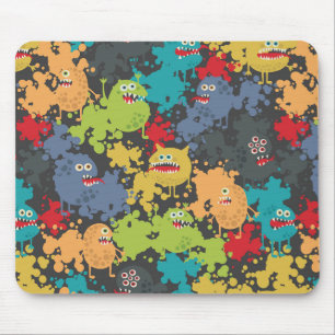 Tapis De Souris Little cute funny monsters