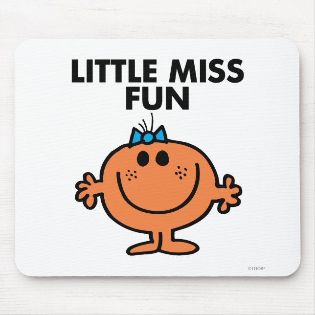 Tapis De Souris Little Miss Fun | Lettres noires (Devant)