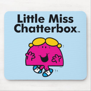 Tapis De Souris Little Miss Little Miss Chatterbox est si chatty