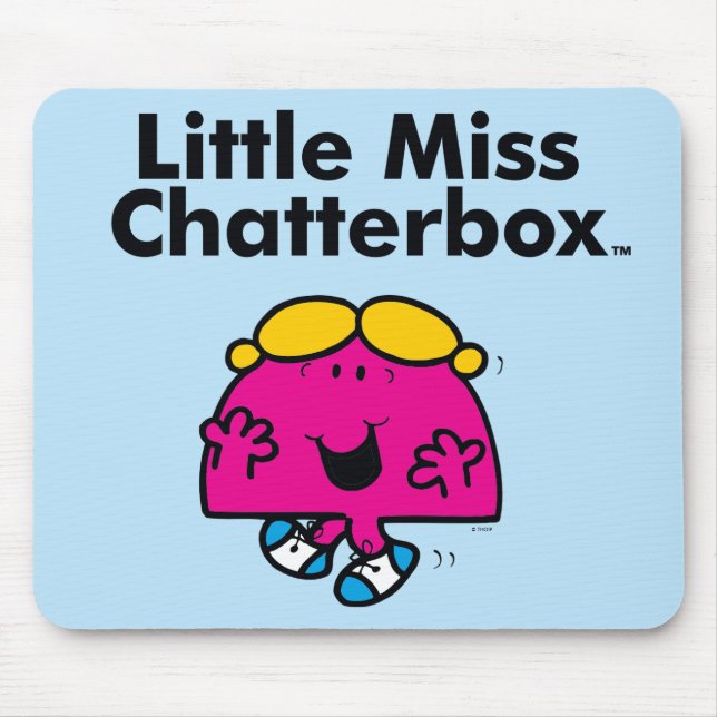 Tapis De Souris Little Miss | Little Miss Chatterbox est si chatty (Devant)