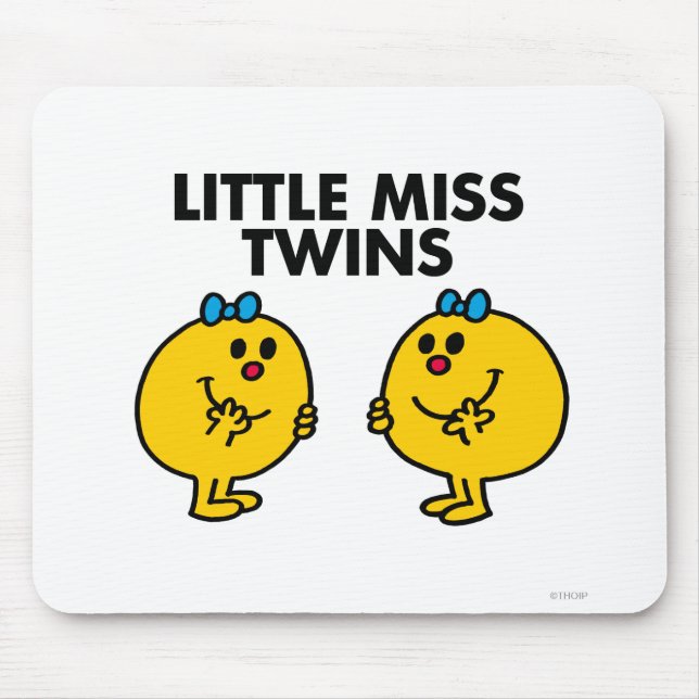 Tapis De Souris Little Miss Twins | Deux très amusants (Devant)