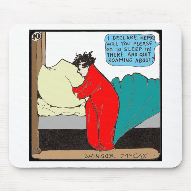 Tapis De Souris "Little Nemo" en Bed (Devant)