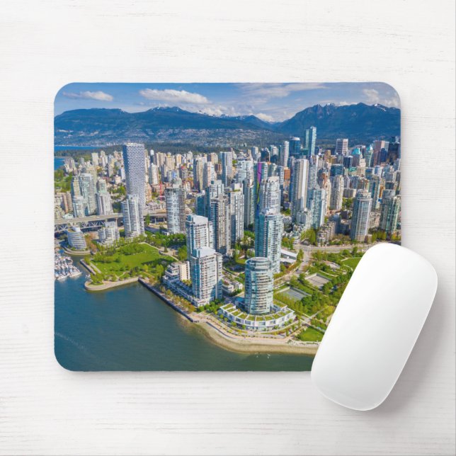 Tapis De Souris Littoral | Vancouver, Colombie-Britannique, Canada (Avec souris)
