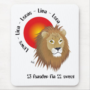 Tapis De Souris Liun 23 fanadur fin 22 avust Mauspad