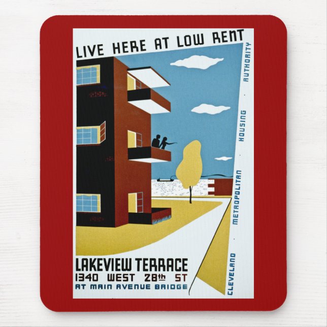 Tapis De Souris Live ici à Low Rent (Devant)