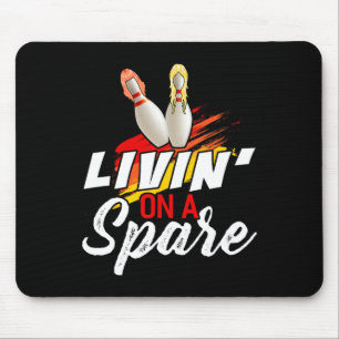 Tapis De Souris Livin Sur Une Chemise De Bowling De Secours Funny