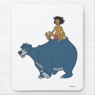 Tapis De Souris Livre de la jungle Mowgli Baloo Disney