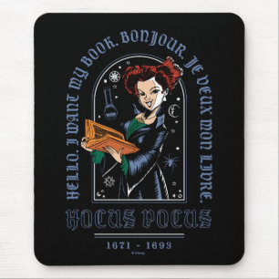 Tapis De Souris Livre des sorts de Hocus Pocus Winifred