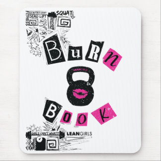 Tapis De Souris Livre maigre de brûlure de filles