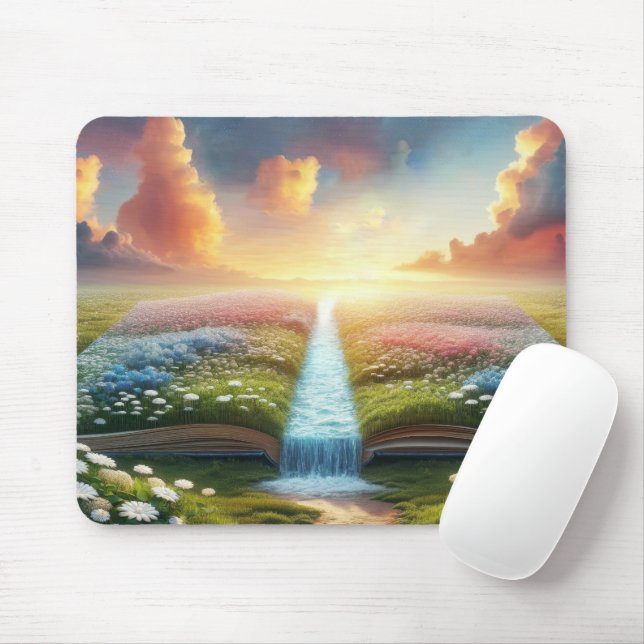 Tapis De Souris Livre Open River and Meadow (Avec souris)