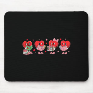 Tapis De Souris Livres de lecture du cœur pour la Saint-Valentin E