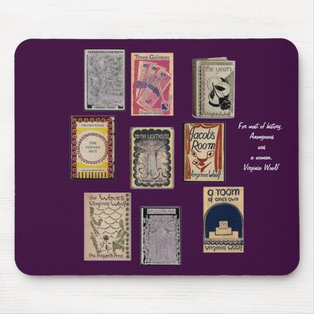 Tapis De Souris Livres Virginia Woolf (Devant)