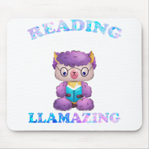 Tapis De Souris Llama Parlez-vous d'un livre que j'aime