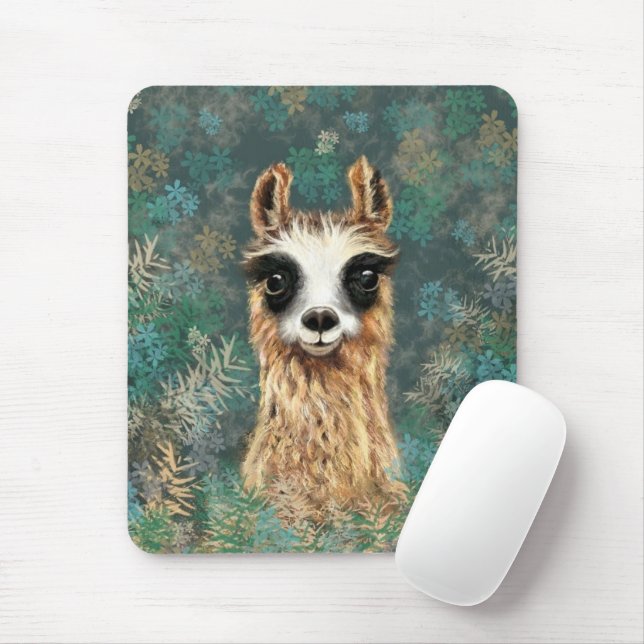 Tapis De Souris Llama pour bébé curieux - mignonne (Avec souris)