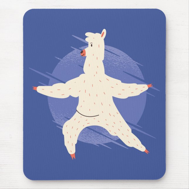 Tapis De Souris Llama Yoga (Devant)