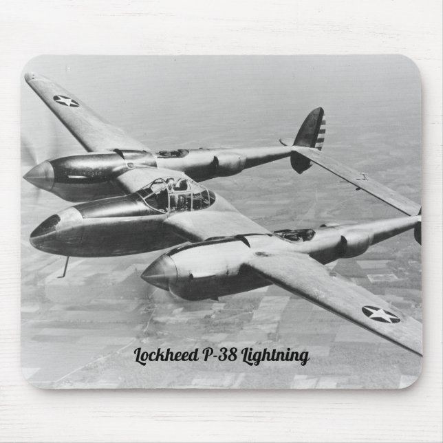 Tapis De Souris Lockheed P-38 Lightning photographie (Devant)