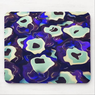 Tapis De Souris L'Oeil Boncuk Turc Formé Amulet Bizarre Art