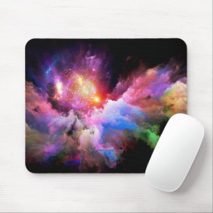 Tapis De Souris L'oeuvre Cloud de SlipperyJoe abstraite surre vibr