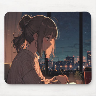 Tapis De Souris Lofi Girl Mousepad