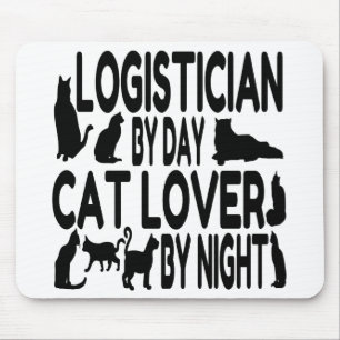 Tapis De Souris Logisticien Amoureux des chats