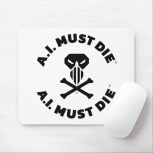 Tapis de souris Logo A.I. Must Die™ (Police Gras)