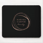 Logo Abstrait Rose Faux