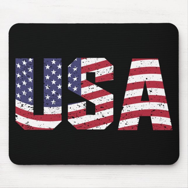 Tapis De Souris Logo "All American" Patriotic USA (Devant)