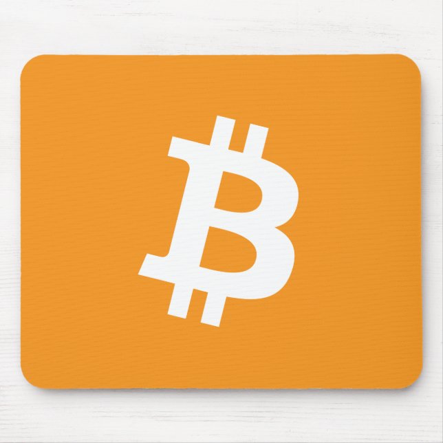 Tapis De Souris Logo Bitcoin Cryptomonnaie (Devant)