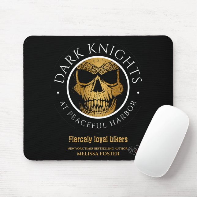 Tapis De Souris Logo Chevalier foncé Pad de souris (Avec souris)