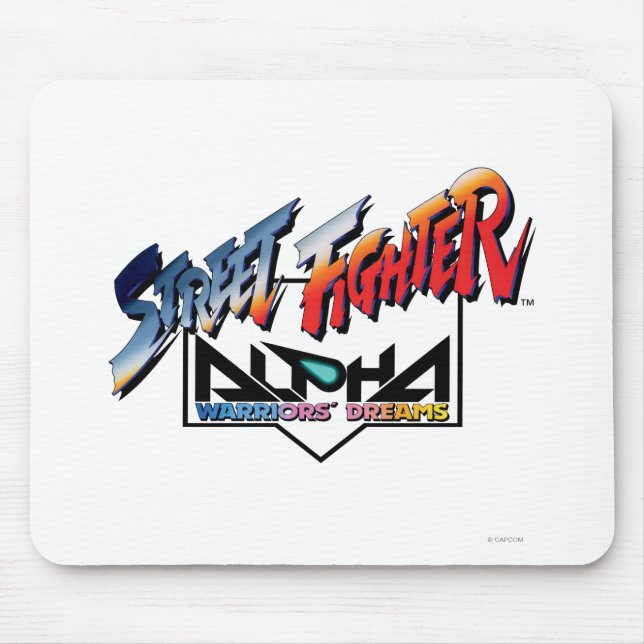 Tapis De Souris Logo d'alpha de Street Fighter (Devant)