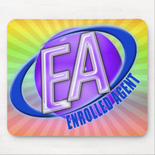 TAPIS DE SOURIS LOGO DE BRUISSEMENT DE GLOBE D'EA - AGENT INSCRIT