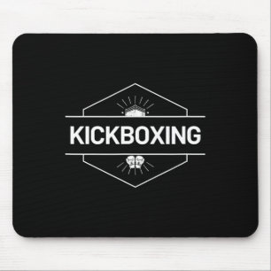 Tapis De Souris Logo de combat de kickboxing