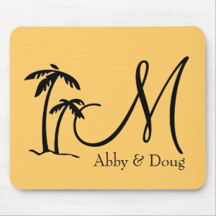 Tapis De Souris Logo de destination do-it-yourself Palm Tree