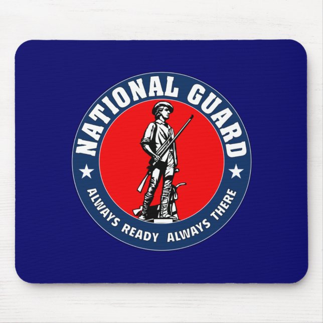 Tapis De Souris Logo de garde nationale d'armée (Devant)