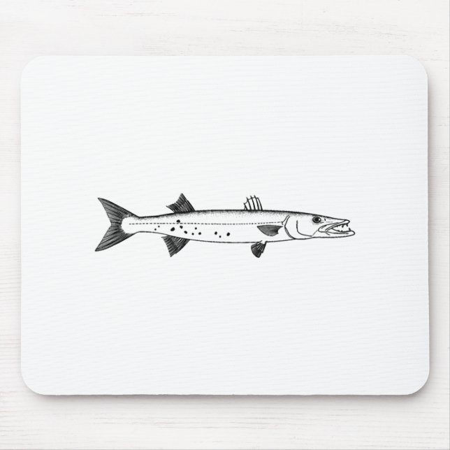Tapis De Souris Logo de grand barracuda (Devant)