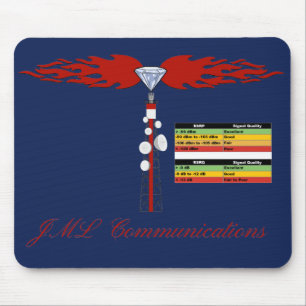 Tapis De Souris Logo de la tour de communication JML et force du s